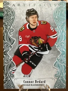 2025-26 UD Artifacts Hockey Connor Bedard Metallic Blue /40 #131 Blackhawks - Bild 1 von 2