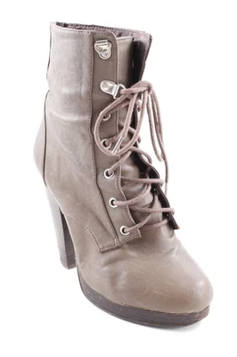 H&M Patucos con plataforma Mujeres Botines Talla EU 38 marrón claro - Imagen 1 de 4