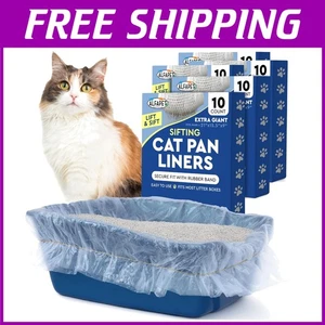 Extra Giant 50 Count Cat Litter Box Liners - Tear-Resistant & Waterproof - Picture 1 of 10