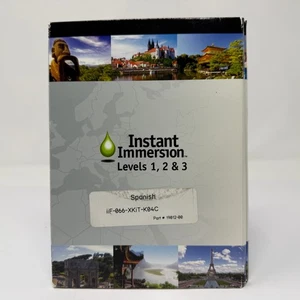 Instant Immersion Spanish Levels 1, 2 & 3 Language Learning Software PC & Mac - Picture 1 of 4