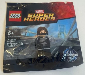 new LEGO Winter Soldier Minifigure 5002943 MARVEL Avengers BUCKY BARNES POLYBAG - Picture 1 of 2