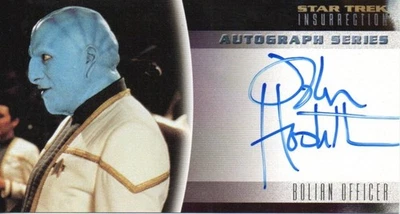 Star Trek Insurrection Auto Trading Card No.A12 John Hostetter "Bolian Officer" - Image 1 of 2