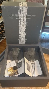 Waterford Crystal Millennium 2 Flutes Prosperity/NEW IN BOX/SEE-DETAILS/FREE S&H - Picture 1 of 21