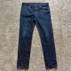 A.P.C. APC Petit New Standard Blue Indigo Raw Denim Jeans Size 36 (True 35x32) - Picture 1 of 10