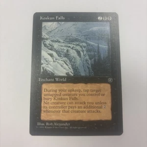 Koskun Falls LP MTG Homelands Rare Enchant World Rob Alexander Stop Attacks - Picture 1 of 10