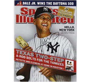 Alex Rodriguez Signed New York Yankees Texas Two-Step Sports IllustratedMagazine - Picture 1 of 3