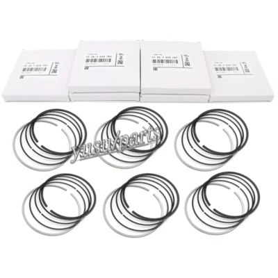 6x Piston Rings Set OEM For BMW 535i M4 X5 F10 F30 F80 F32 E70 E71 N55 S55 3.0 - Image 1 of 4