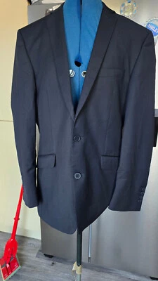Ben Sherman 2 Piece Smart   BLACK WOOL MIX  JACKET 40" TROUSERS W36L30 - Image 1 of 4