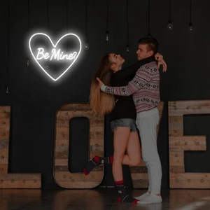 Be Mine LED Neon Sign - Romantic Valentine's Day Gift for Her, Love Wall Decor - Picture 1 of 15