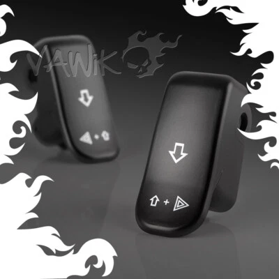 VAWiK turn signal switch extension extender cap black (ABS) fits '96-later VRSC - Изображение 1 из 4