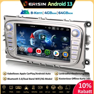 Android 13 Autoradio GPS Für Ford Focus C/S-Max Galaxy Mondeo DAB+CarPlay DTV 4G - Bild 1 von 21