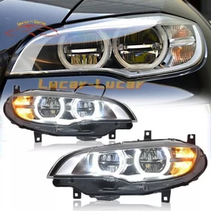 LED Scheinwerfer für BMW X5 E70 X6 E71 2008-2013 Xenon HID Paar - Picture 1 of 9