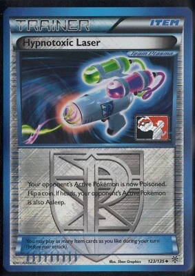 Pokemon Hypnotoxic Laser 123/135 Crosshatch Holo Player Rewards Promo LP #1 - Image 1 of 4
