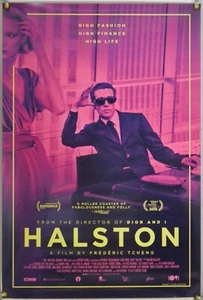 PÓSTER ORIGINAL DE UNA HOJA HALSTON DS ENROLLADO ORIGINAL DE UNA PELÍCULA DOCUMENTAL DE MODA (2019) - Imagen 1 de 1