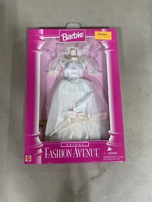 Barbie Fashion Avenue Bridal White Gown W Pink Bows 1996 NEW #15897 J28 - Image 1 of 2