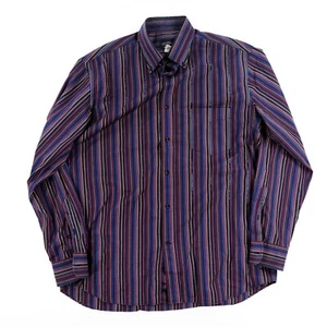 Paul & Shark Yachting Men's Large Dress Shirt Striped Multicolor Unique - Picture 1 of 7