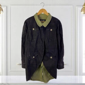CHANEL Damen Mantel Military Jacke Swallowtail unebene Färbung schwarz authentisch - Bild 1 von 5