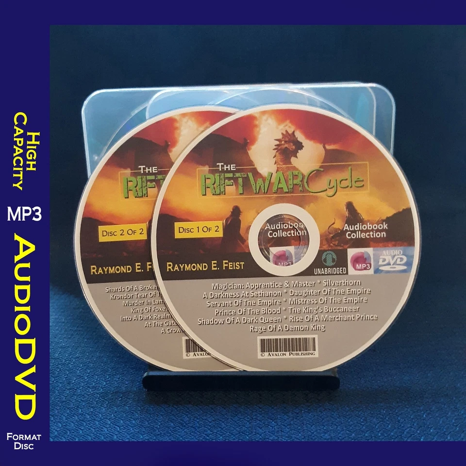 The RIFTWAR CYCLE Series By Raymond E. Feist - 32 MP3 Audiobook Collection - Image 1 of 1