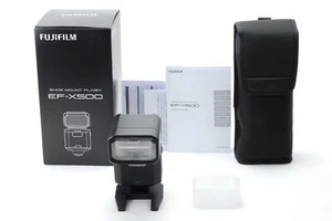【MINT+++ BOXED】Fujifilm Fujinon EF-X500 Clip-on Shoe Mount Flash - Picture 1 of 12