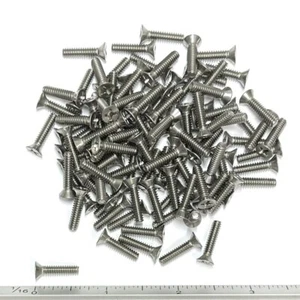 (PKG of 100) 6-32 x 5/8" Machine Screw, Phillips Flat Head, 18-8 Stainless Steel - Picture 1 of 2