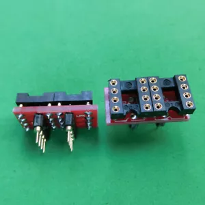 10pc DIP to DIP Dual to Mono Opamp PCB Adapter OPA627BP AD797AN OPA604AP AD847AQ - Picture 1 of 9