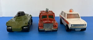 Vintage Matchbox Rolamatics Weasel / Badger / Police Patrol - Lot of 3 Vehicles - Picture 1 of 24