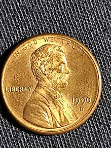 1990 D Penny Major Mint Errors Blisters on Face All Over Front & Back Very Rare - Picture 1 of 10
