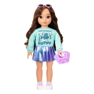 Disney ILY 4EVER Inspired by Ariel 18" Doll Brown Hair Guppy Shirt Blue Skirt - Imagen 1 de 2