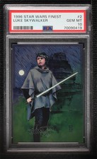 1996 Topps Finest Star Wars Luke Skywalker #2 PSA 10 GEM MT 0b3o