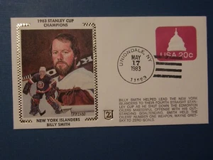 BILLY SMITH ISLANDERS 1983 STANLEY CUP CHAMPS POSTMARKED 5/17/83 CACHET/ENVELOPE - Picture 1 of 1