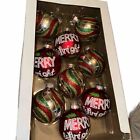 Costyleen Christmas Decorative Red Gold Green Silver Glass Balls