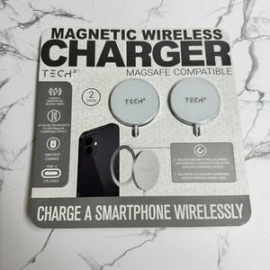 Tech2 Chargeur Magnétique Sans Fil Pack de 2 Neuf Smartphone Chargeur Sans Fil - Photo 1 sur 7