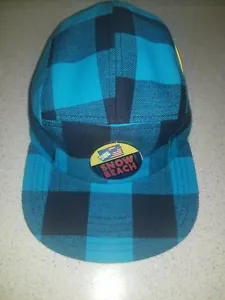 Cappello sportivo Snow Beach Love & Loyalty 5 pannelli berretto Lo-Life a quadri teal - Foto 1 di 5