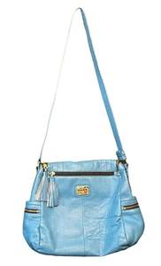 Vintage Y2K MAXX New York Handbag Blue Purse - Picture 1 of 8