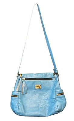 Bolso de mano vintage Y2K MAXX New York cartera azul Foto 1 de 4