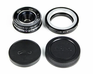 ✅ INDUSTAR - 69 macro lens (2,8/28) Mount M39 - MICRO M4/3 Olympus Panasonic - Picture 1 of 9