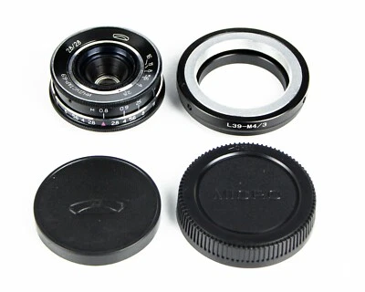 ✅ INDUSTAR - 69  macro lens  (2,8/28) Mount M39 - MICRO M4/3 Olympus Panasonic - Image 1 of 4