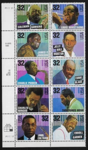 US Stamps Full Pane of 10, American Music Series, #2983-2992 MNH - Picture 1 of 1