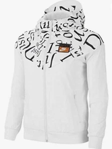 Nike Sportswear Windrunner Youth Jacket Hooded Logo White Windbreaker Size M NWT - Picture 1 of 16