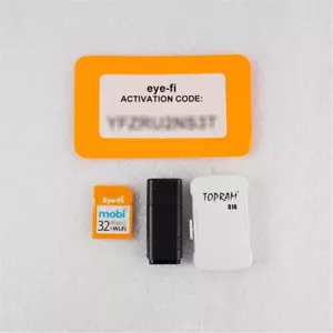 eye-fi mobi 32 GB SDHC SD Memory Card WiFi Class 10 *AUTO TRANSFER PICTURE/VIDEO - Picture 1 of 5