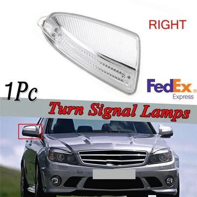 Right Rear View Mirror Turn Signal Lens For Mercedes Benz 2012-15 C63 AMG Sedan - Image 1 of 4