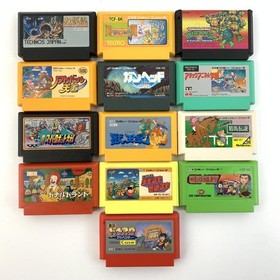 Nintendo Famicom Game Lot of 13 Attack Animal Gakuen etc. Tested 0630 UT