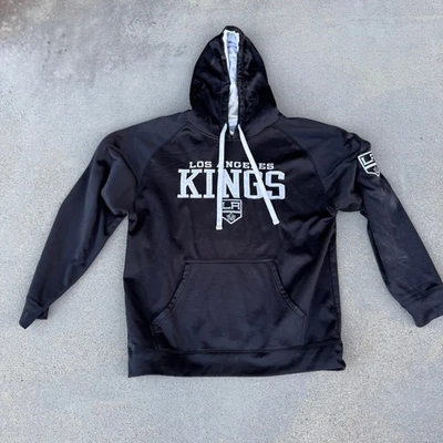 Sudadera con capucha negra Pullover atlético grande de hockey de la NHL de Los Angeles Kings Foto 1 de 4