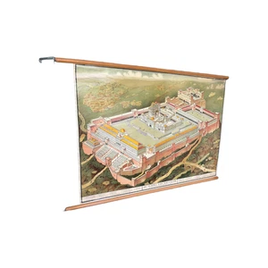 Vintage School Wall Chart “Temple of Jerusalem in New Testament Times” - Picture 1 of 9