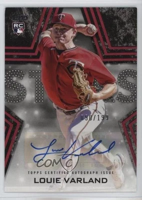 2023 Topps Series 2 Baseball Stars Black /199 Louie Varland Rookie Auto RC - Image 1 of 2