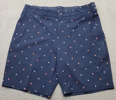 Pantalones Cortos de Golf Walter Hagen Para Hombres 34 Multi Estampado 4 Vías Elastizados Absorbentes de Humedad Foto 1 de 4