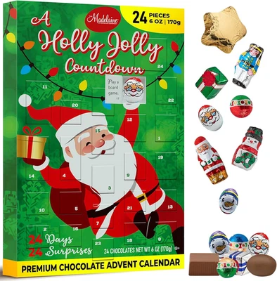 Calendario de Adviento Madelaine 2025 Chocolate para Niños - 6 OZ Envuelto Individualmente Mi Foto 1 de 4