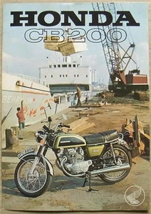 HONDA CB200 Motorcycle Sales Specification Leaflet 1974-75 - Picture 1 of 2