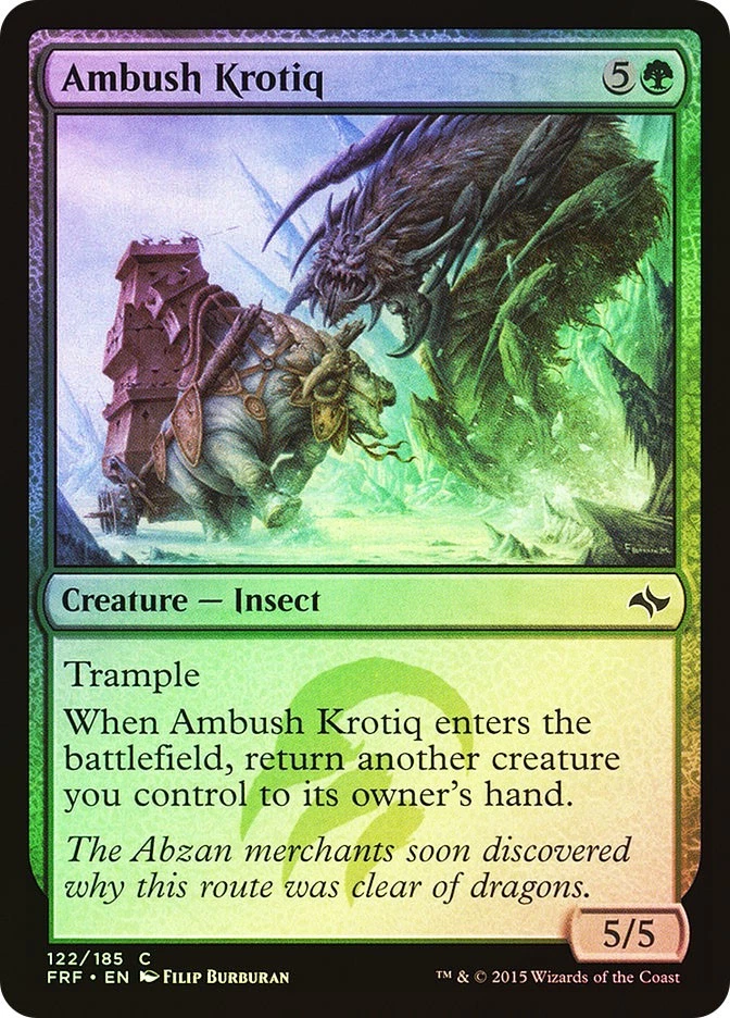 MTG FOIL Ambush Krotiq  - Fate Reforged #122 - Image 1 of 1