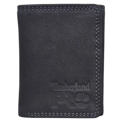 Timberland Men's Pro Wallet Bullard Black Tri-Fold Genuine Leather - Image 1 of 4